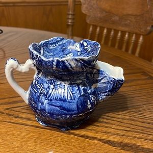 Old Foley James Kent Hand Engraving Shaving Mug from Staffordshire England.